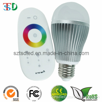 Hot Sale 2.4G Touch Screen Remote Control RGB LED Bulb (TD-XGBSRGB6-TR)